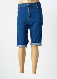 Corsaire tissage brut taille normale bleu LORRTA femme