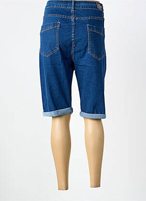 Corsaire tissage denim taille normale bleu LORRTA femme