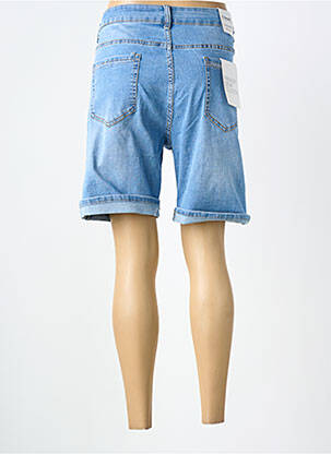 Bermuda coupe droite taille normale bleu G-SMACK femme