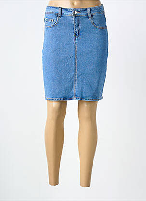 Jupe courte poches bleu BS JEANS femme
