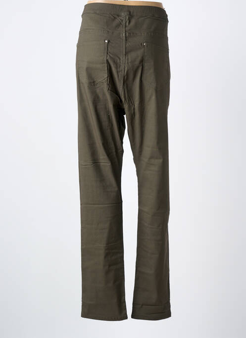 Pantalon slim taille élastique taille normale vert NANA BELLE femme