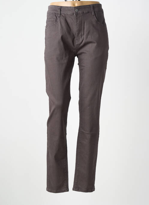 Jeans coupe slim stretch taille normale gris BIG SPADE femme