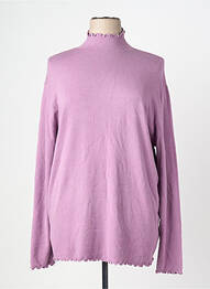 Pull coupe cintrée manches longues violet PIMENT ROUGE femme