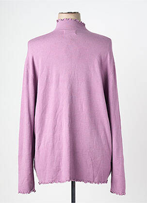 Pull coupe cintrée manches longues violet PIMENT ROUGE femme