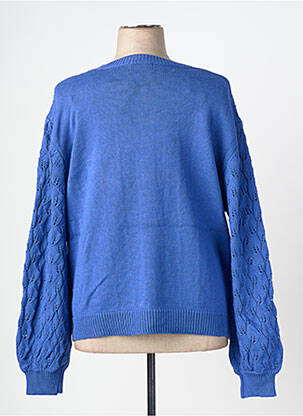 Gilet manches longues fermeture boutonnée sur le devant bleu PIMENT ROUGE femme