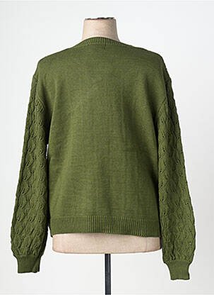 Gilet manches longues fermeture boutonnée sur le devant vert PIMENT ROUGE femme