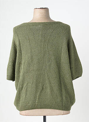 Pull stretch manches 3/4 vert C'MELODIE femme