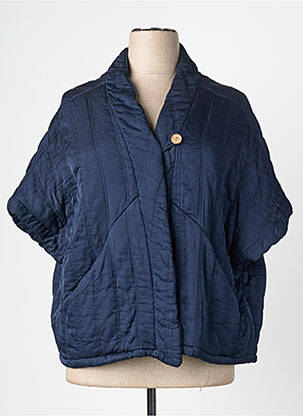 Veste casual coupe droite bleu C'MELODIE femme