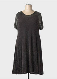 Robe mi-longue manches courtes manches courtes or VETISTYLE femme