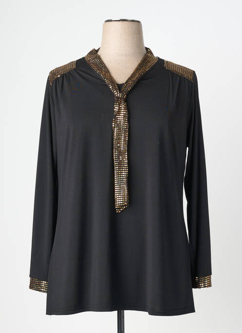 Top stretch manches longues noir VETISTYLE femme