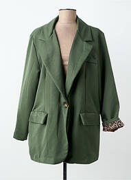 Blazer finition intérieure doublée vert PIMENT ROUGE femme