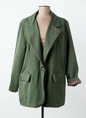 Blazer finition intérieure doublée vert PIMENT ROUGE femme