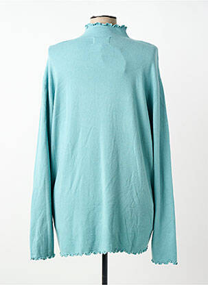Pull coupe droite manches longues bleu PIMENT ROUGE femme