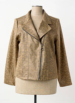 Veste casual coupe cintrée jaune VETISTYLE femme