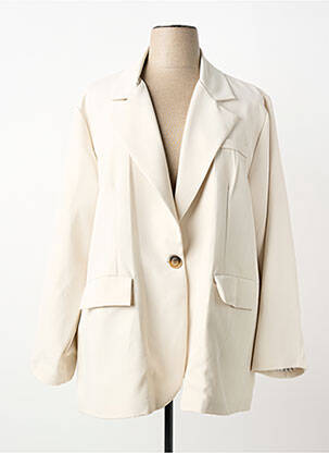 Blazer finition intérieure doublée beige PIMENT ROUGE femme