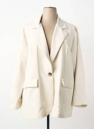 Blazer finition intérieure doublée beige PIMENT ROUGE femme
