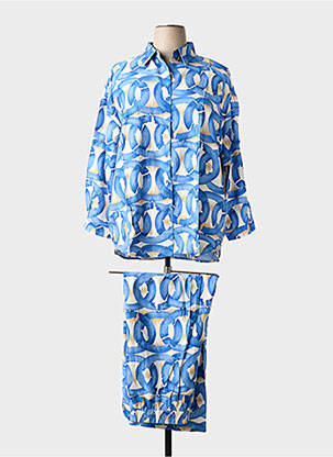 Ensemble pantalon coupe large bleu CHRISTY femme
