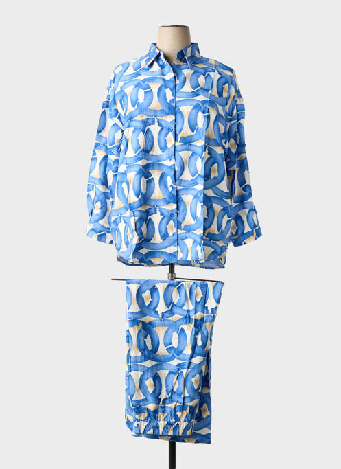 Ensemble pantalon coupe large bleu CHRISTY femme