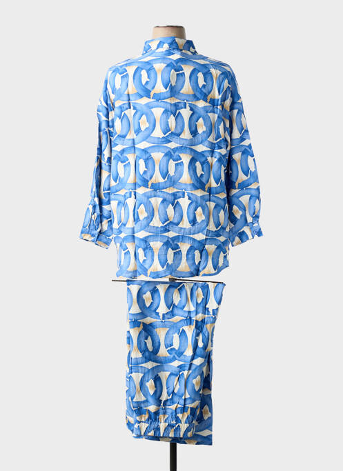 Ensemble pantalon coupe large bleu CHRISTY femme
