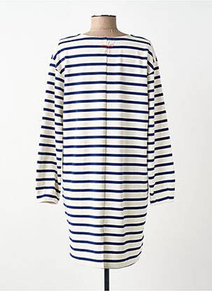 Robe courte manches longues manches longues bleu ICHI femme