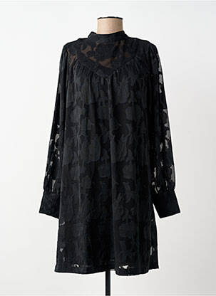 Robe courte manches longues manches longues noir CREAM femme