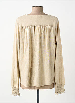 Blouse manches longues manches longues beige RUE MAZARINE femme