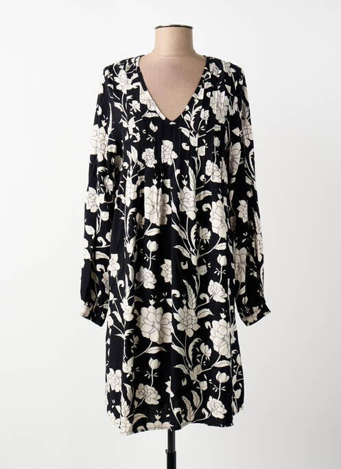 Robe mi-longue noir ICHI femme