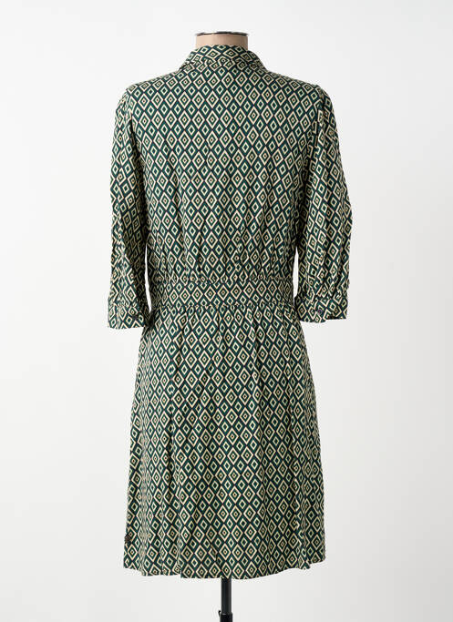 Robe mi-longue vert FREEMAN T.PORTER femme