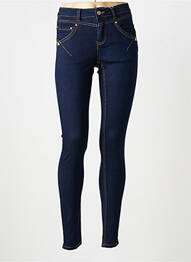 Jeans skinny tissage brut taille normale bleu CREAM femme