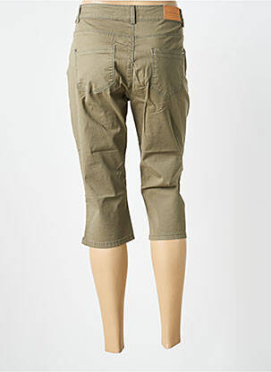 Corsaire tissage denim taille normale vert C'EST BEAU LA VIE femme