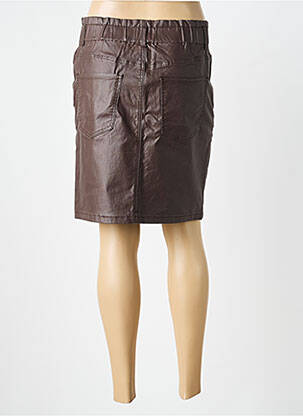 Jupe courte poches marron B.YOUNG femme