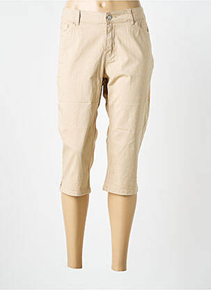 Corsaire tissage denim taille normale beige C'EST BEAU LA VIE femme