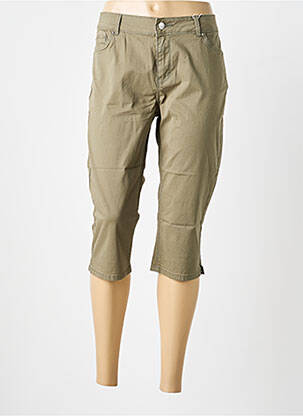 Corsaire tissage denim taille normale vert C'EST BEAU LA VIE femme