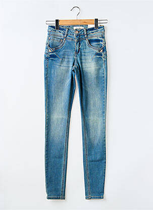 Jeans coupe slim stretch taille normale bleu CREAM femme