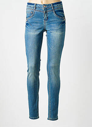 Jeans skinny stretch taille basse bleu CREAM femme