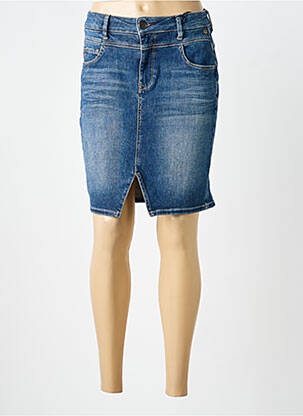 Jupe courte poches bleu FREEMAN T.PORTER femme