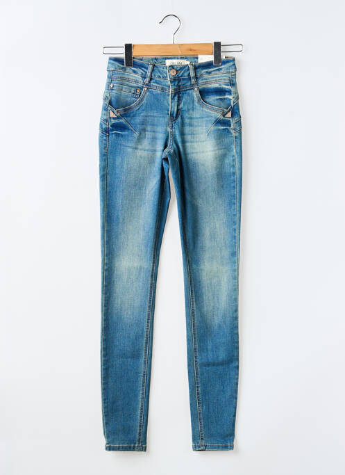 Jeans coupe slim stretch taille normale bleu CREAM femme