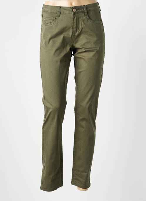 Jeans coupe slim taille basse taille basse vert CREAM femme
