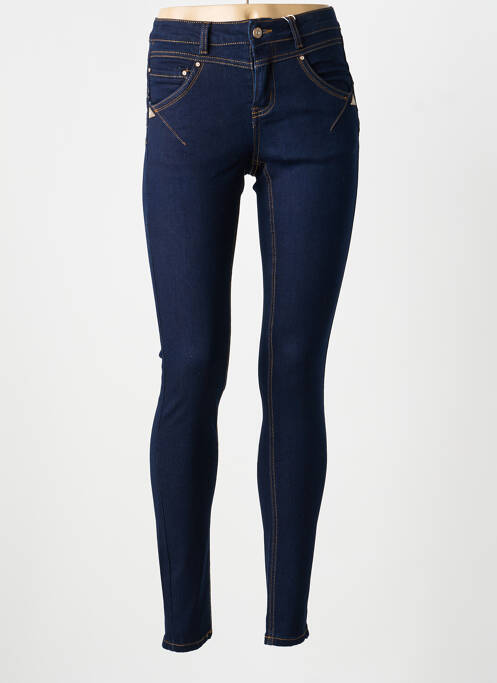 Jeans skinny tissage brut taille normale bleu CREAM femme