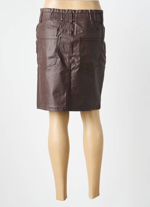 Jupe courte poches marron B.YOUNG femme