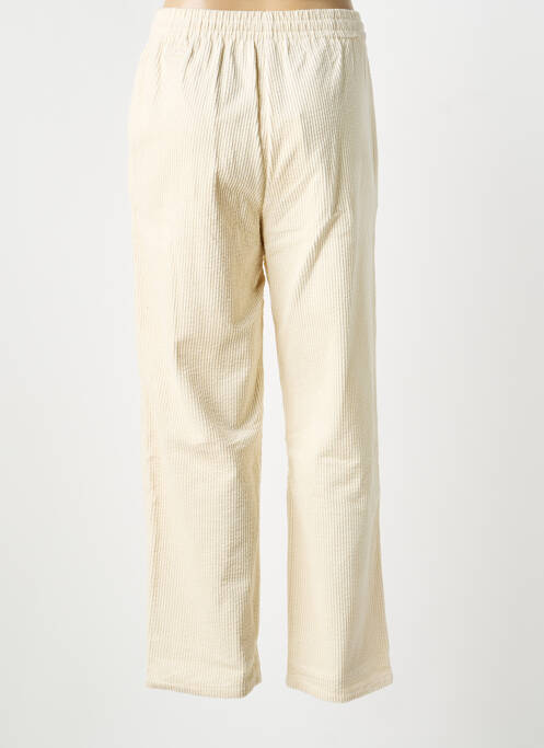 Pantalon droit stretch taille normale beige GRACE & MILA femme