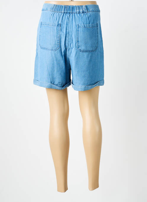 Short fermeture zippée sous rabat boutonné taille normale bleu RUE MAZARINE femme