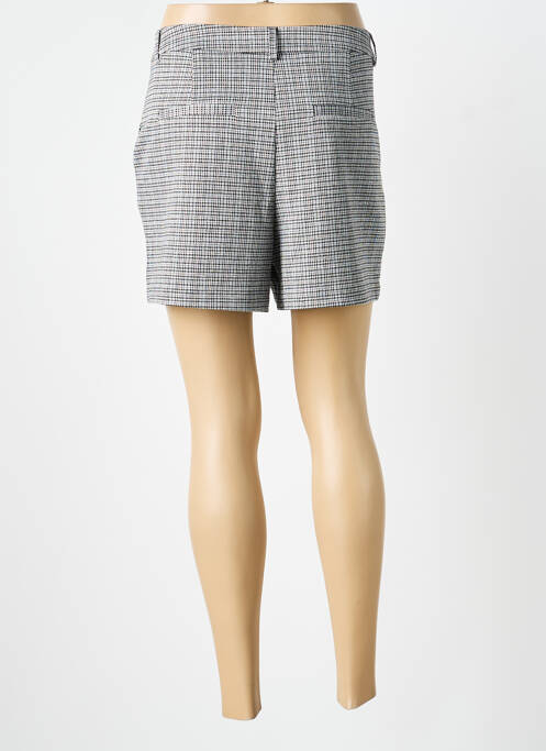 Short fermeture zippée sous rabat avec crochet taille normale gris YAYA femme