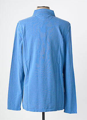 Polo manches longues manches longues bleu WHITE STUFF homme