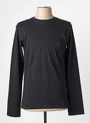 T-shirt broderie manches longues noir HAJO homme