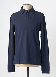 Polo manches longues manches longues bleu MUSTANG homme