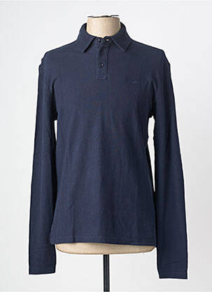 Polo manches longues manches longues bleu MUSTANG homme