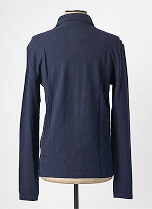 Polo manches longues manches longues bleu MUSTANG homme