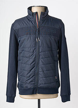 Doudoune poches sans capuche bleu FQ1924 homme