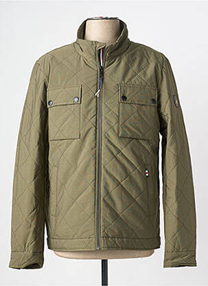 Doudoune poches sans capuche vert FQ1924 homme